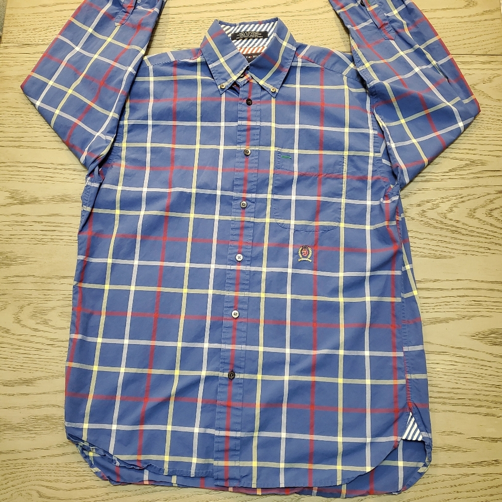 Tommy Hilfiger Embroidered Casual Button Up Small